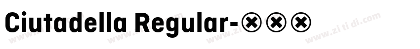 Ciutadella Regular字体转换